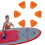 12PCS D-Ring Patch for Inflatable Boat Kayak Dinghy , D-Ring PVC Patch Stand- Paddleboard Canoe Rafting Orange 4
