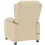 VidaXL vidaXL Massagesessel Elektrisch Creme Stoff 6