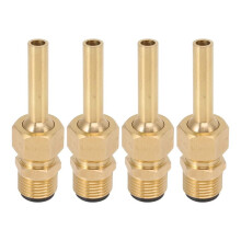 4Pcs Direct Jet Copper Water Fountain Nozzle, Single Nozzle Pond Fountain , Fountain Parts Heads Replacement 1/2in