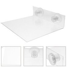Acrylic Bird Perch Stand with Suction Cup for Parrot Cage