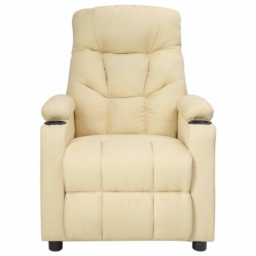 VidaXL vidaXL Massagesessel Elektrisch Creme Stoff 2