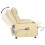 VidaXL vidaXL Massagesessel Elektrisch Creme Stoff 7