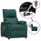 VidaXL vidaXL Elektrischer Massagesessel Dunkelgrün Stoff 2