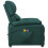 VidaXL vidaXL Elektrischer Massagesessel Dunkelgrün Stoff 5