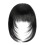 Synthetic Fiber French Bangs Extensions Jet Black 1