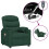 VidaXL vidaXL Elektrischer Massagesessel Dunkelgrün Stoff 2