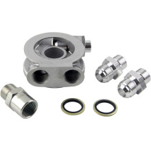 Car Parts High Quality Aluminum AN8 AN10 Oil Cooler Sandwich Plate Filter Adapter Turbo Thermostat Oil Sender Adapter A1