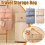 Foldable Hanging Organizer Bag with Pockets for Travel and 4