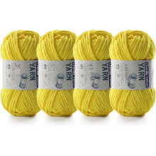2 Pac Chenille Yarn for Crocheting - 50g per Roll, 60m