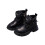 Children's British-style side-zip leather short boots 2