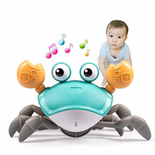 Crawling Crab Baby Toy for Tummy Time and Crawl Practice