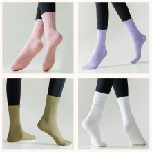 Pilates Socks for Women with Grips 6 Pairs