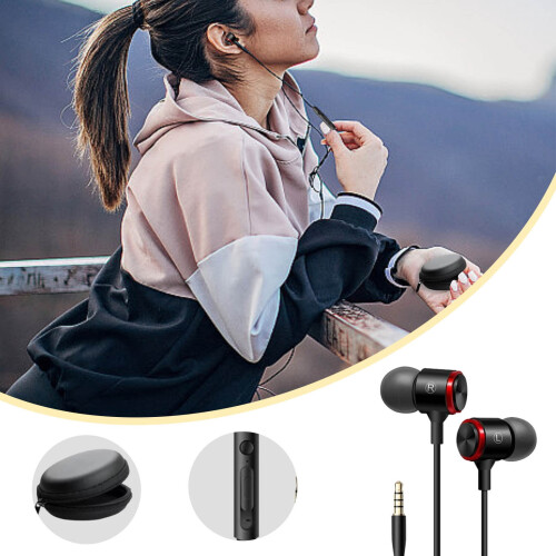 Wired Earbuds with Mic 3.5mm Noise-Cancelling In-Ear 2