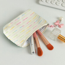 Makeup Bag Fabric Small Zipper Cosmetic Pouch for Women