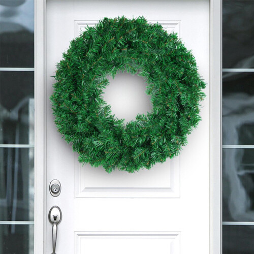 Green Artificial Christmas Wreath 18 inch