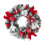 Artificial Christmas Wreath Frosted Pine Branches 1