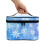 Cosmetic Makeup Bag with Brush Slots Snowflake Pattern 8.86 3
