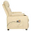 VidaXL vidaXL Massagesessel Elektrisch Creme Stoff 4