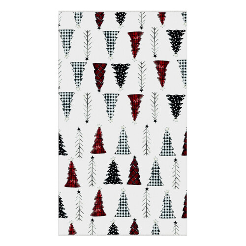 Christmas Kitchen Towels Set Absorbent Soft Polyester 4-Pack