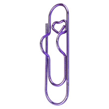 Heart-shaped metal pen clip 7 colors reusable