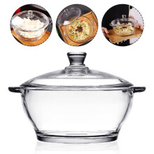 Glass Stockpot with Double Handles 1 Set