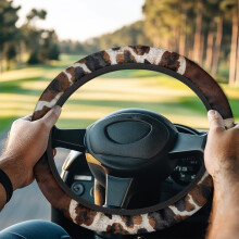 Cow Print Stretchy Steering Wheel Cover for Club Car