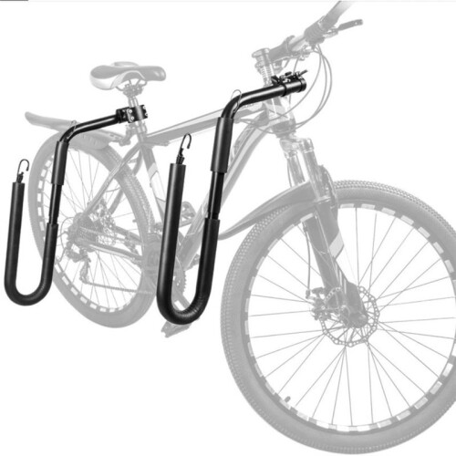 1set Seatpost Surfboard Rack/Longboard Rack Accessory, Easy Assemble Bicycle Rear Rack Accessory for Surfboard 2