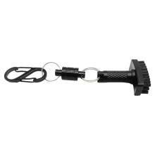 Club Brush, Portable Club Cleaner with Quick-Release Magnet & S-Carabiner Clip, Heavy Duty Nylon Bristles
