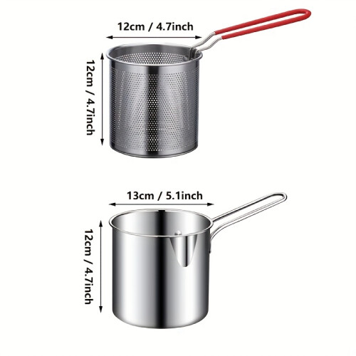 Stainless Steel Pot with Strainer Basket 1-Piece 2