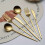 Titanium Gold Stainless Steel Flatware Set 24/60 Pieces 3
