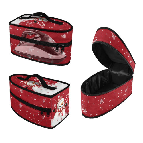 Travel Iron Storage Case Lightweight Snowflake Design Bag