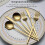 Titanium Gold Stainless Steel Flatware Set 24/60 Pieces 4