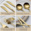 Titanium Gold Stainless Steel Flatware Set 24/60 Pieces 8