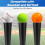 2 Pcs Replacement Batting Tee Topper Compatible,  Rest Rubber Cup for Practice Training Hitting Baseball or Softball 3