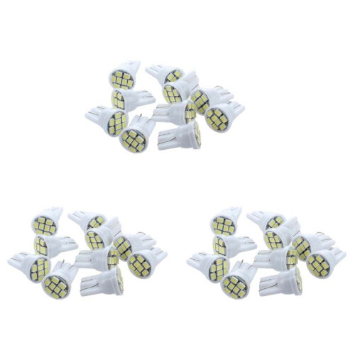 30X T10 194 168 Lamp Bulb 8 LED White for Car 1