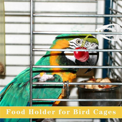 18Pcs Vegetable Clip for Birds Bird Cage Feeder for  Vegetable and Fruit Feeding 2