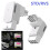 8 Pin PCIe GPU Power Adapter 90 Degree Angled Connector Aluminum Case for Desktop  Card White RVS 4