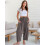 Women's Linen Wide Leg Pants Casual Loose Drawstring 2