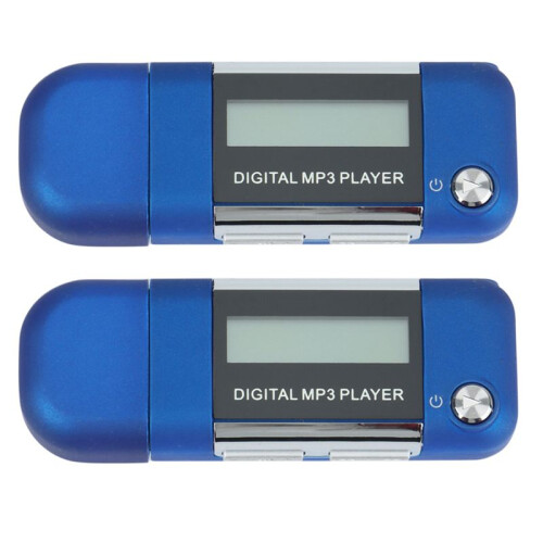 2X Mp3 Player 4GB U Disk Music Player Supports Replaceable AAA Battery, Recording () 1