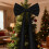 Giant Red Velvet Bow for Christmas Tree Topper 6 Ft 3