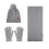 Women's Winter Hat Scarf Gloves Set Lined Touchscreen 4