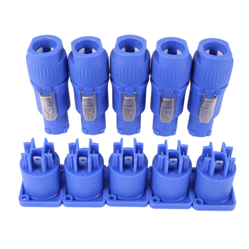 40 Set PowerCON Type A NAC3FCA+NAC3MPA-1 Chassis Plug Panel Adapter 2
