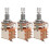 Audio Mixer Potentiometer B500k Push-Pull 3 pcs Silver 5