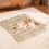 Beige Portable Pet Mat with Fleece Blanket 4