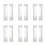Window White Sheer Curtains 90 Inches Long 12 Panels Sheer White Curtains Clear Curtains Basic Rod Pocket Panel 2