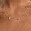 MAMA Letter Necklace Silver Collarbone Chain 3