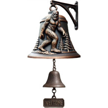 Campainha de Boas-Vindas, Campainha de Jantar Retrô, Campainha de Boas-Vindas Engraçada de Fazenda, Decoração de Parede de Casa de Fazenda e