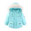 Toddler Hooded Down Snowsuit Set with Zipper 4