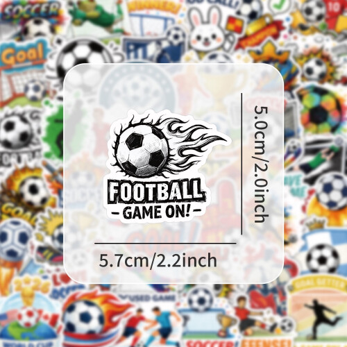 Soccer Stickers Vinyl DIY Decals 50 Pieces 2