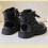 Children's Short Boots with Side Zipper and Sequin Strap 4